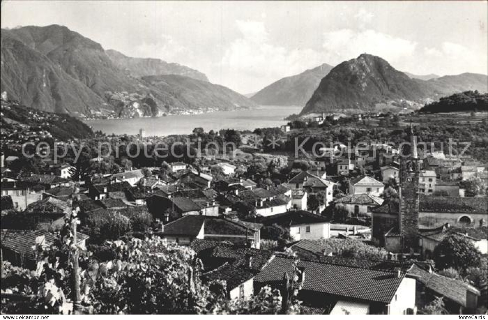 Comano Panorama Luganersee Alpen
