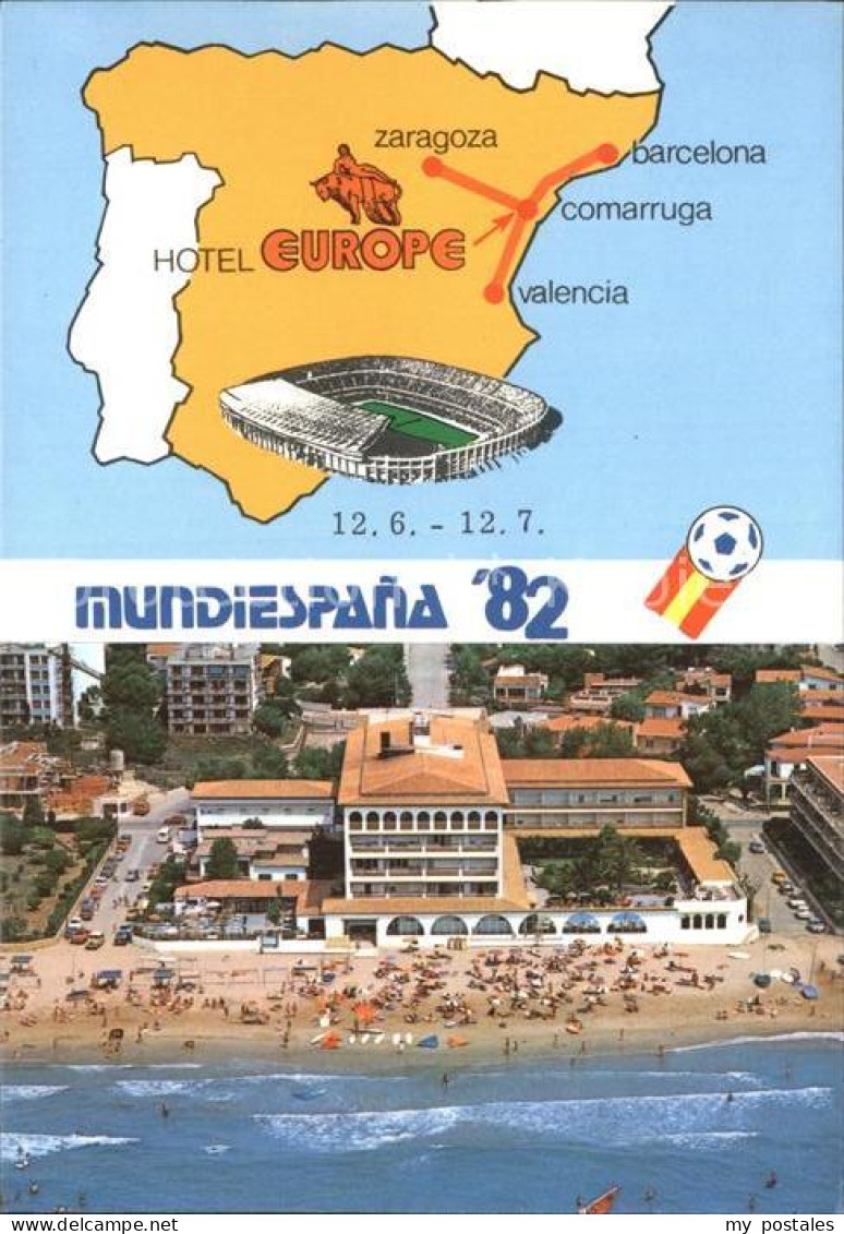 Comarruga Hotel Europe Fliegeraufnahme