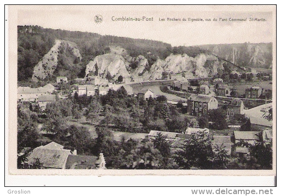 COMBLAIN AU PONT LES ROCHERS DU VIGNOBLE VUS DU PARC COMMUNAL ST MARTIN