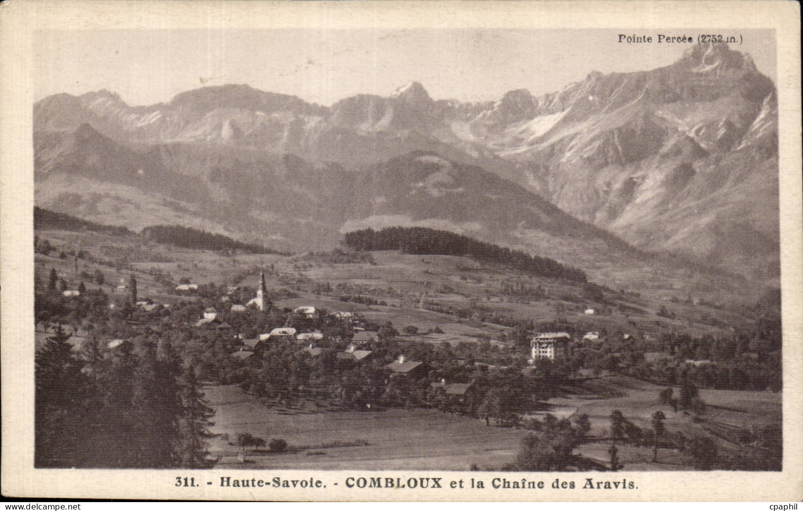 Combloux - Chaine des Aravis - CPA