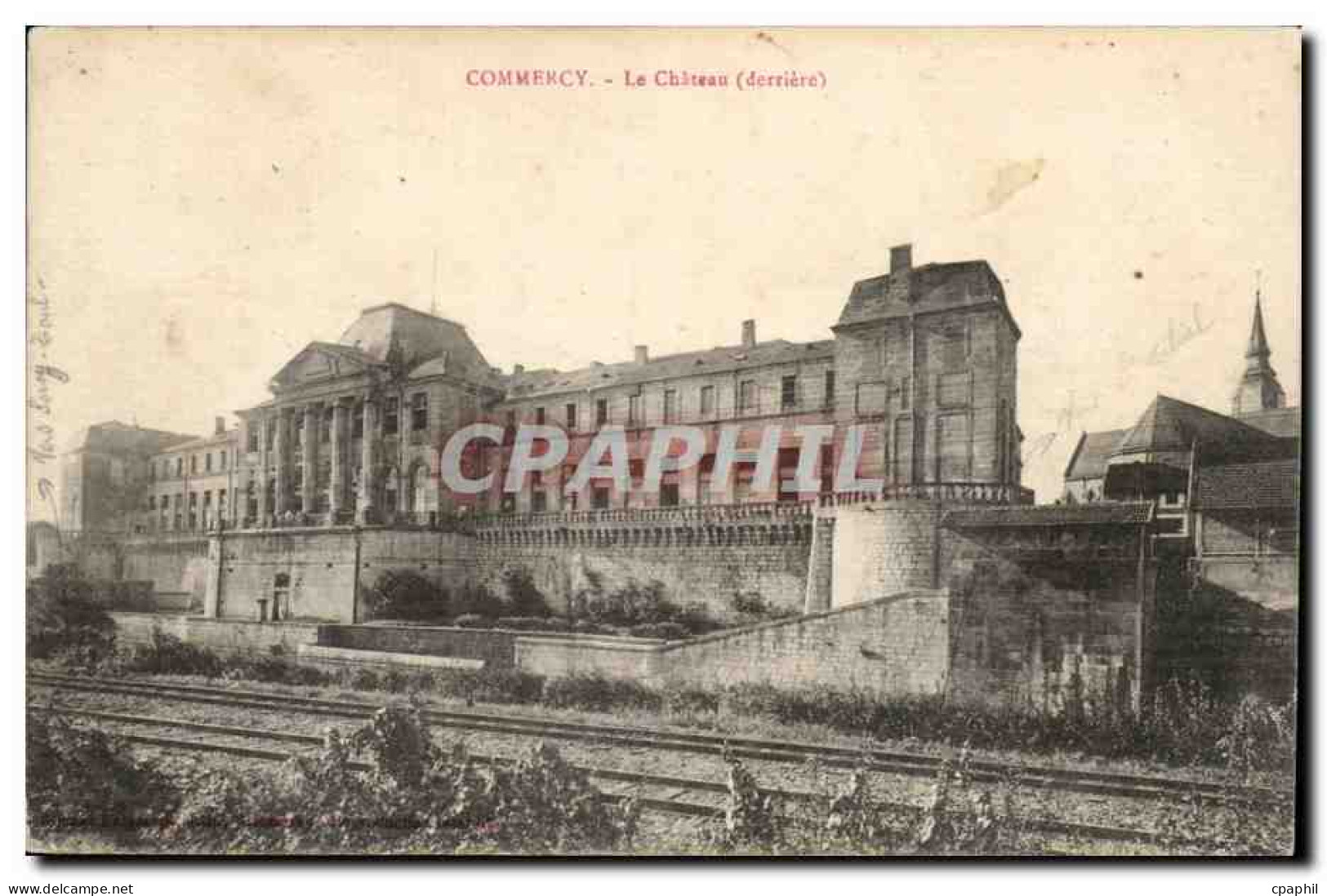 Commercy - Le Chateau - derriere - CPA