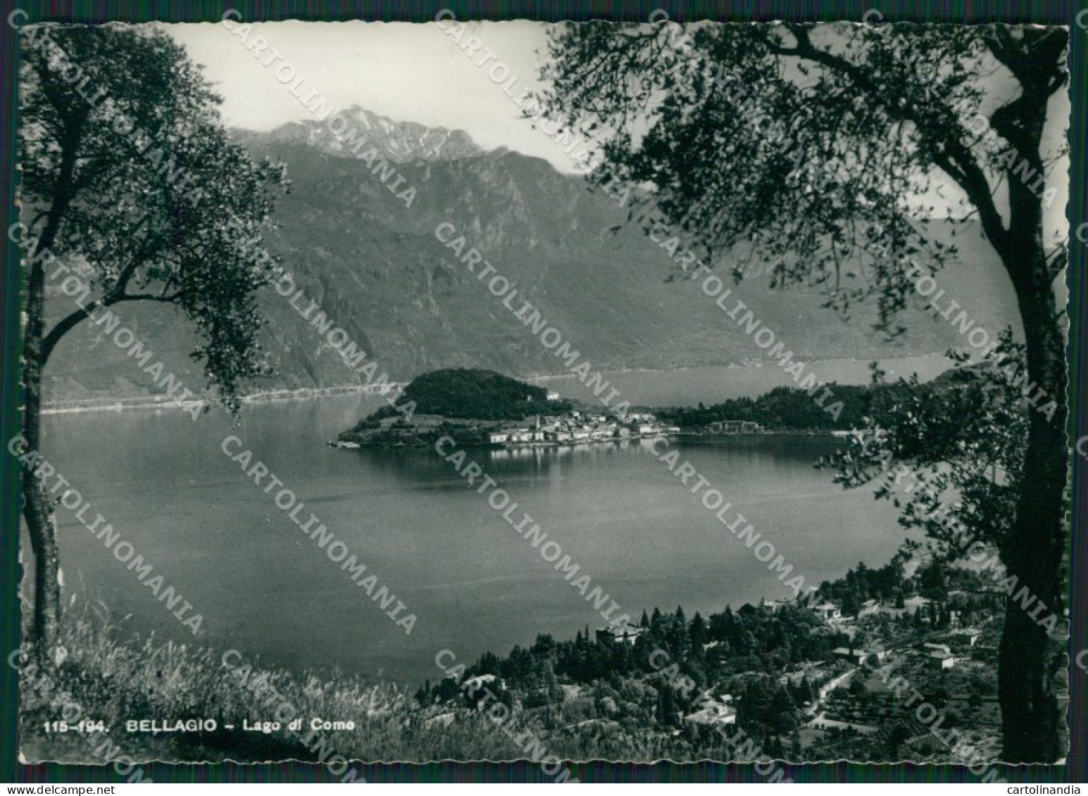 Como Bellagio Lago di Como Foto FG cartolina KB3328