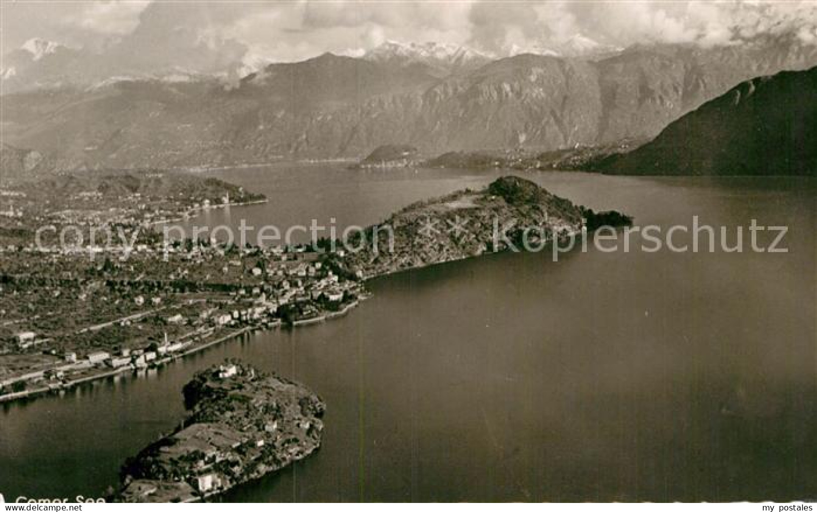 Como Lago di Como Fliegeraufnahme