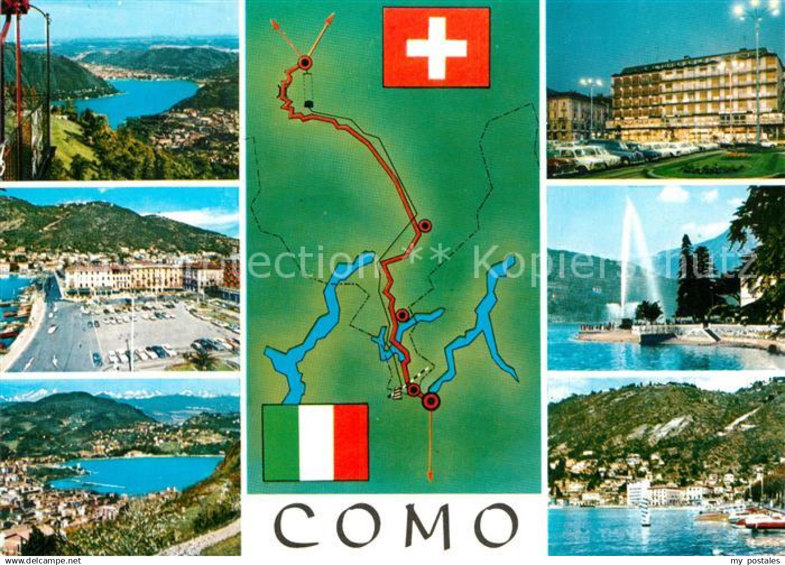 Como Lago di Como Lagepan Partien am See Lago di Como