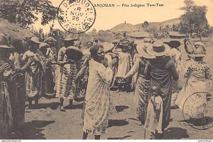 Comores - ANJOUAN - Fête Indigène Tam-Tam - Ed. Société Commerciale de Bambao