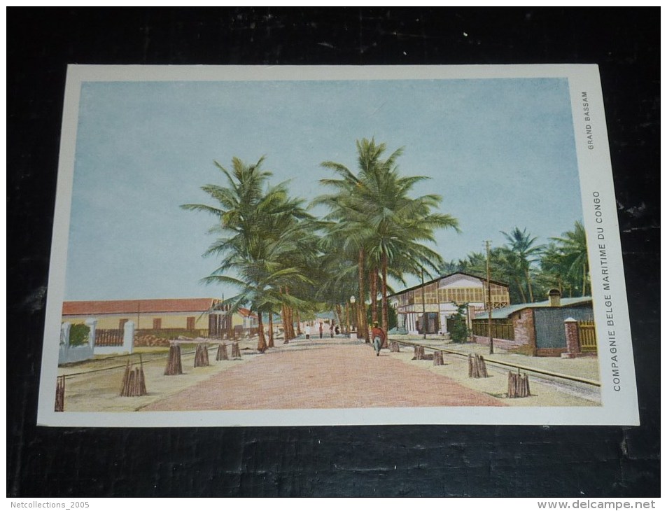 COMPAGNIE BELGE MARITIME DU CONGO - GRAND BASSAM - BELGIQUE CONGO BELGE (CK)