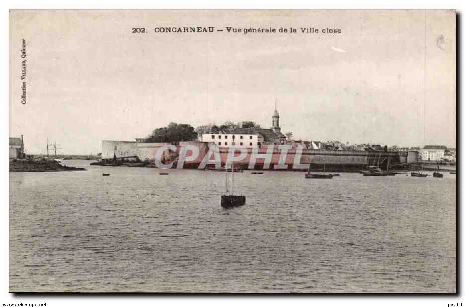 Concarneau CPA Vue generale de la ville close