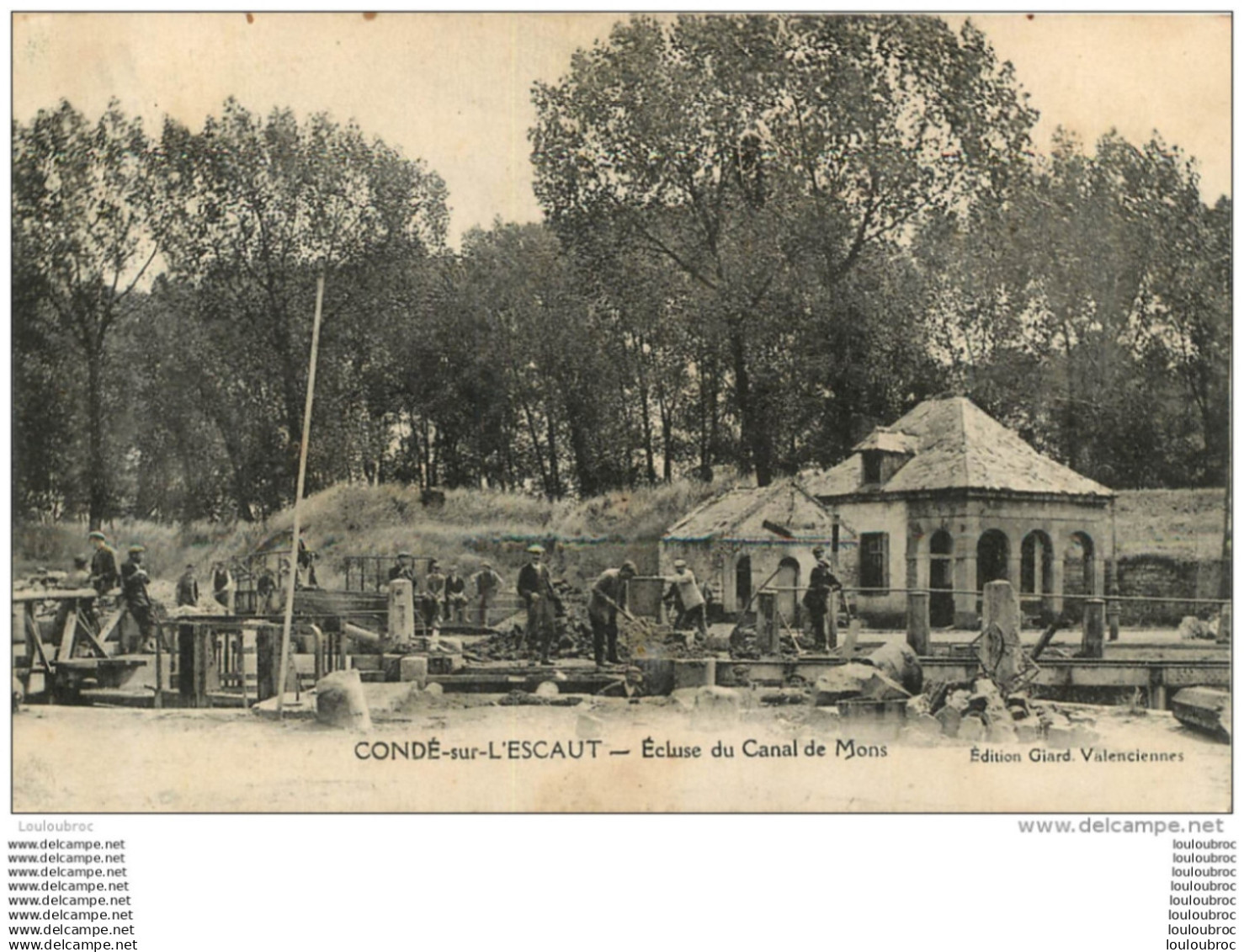 CONDE SUR ESCAUT ECLUSE DU CANAL DE MONS