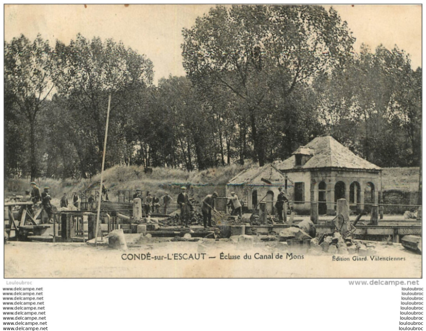 CONDE SUR ESCAUT ECLUSE DU CANAL DE MONS