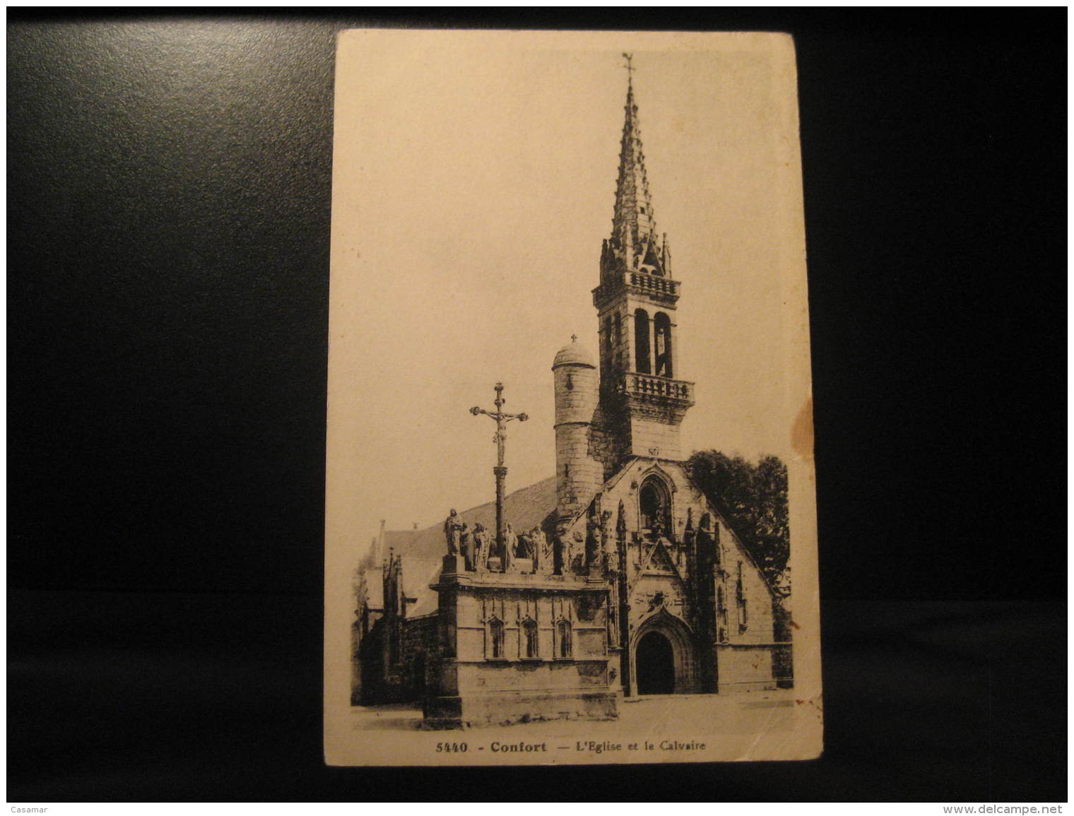 CONFORT - Meilars Confort-Meilars Eglise et Calvaire Finistere Bretagne post card France