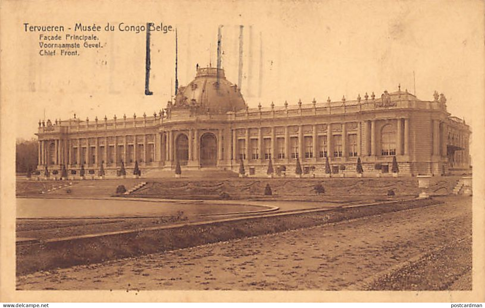 Congo Belge - Le façade principale du Musée du Congo Belge à Tervueren (Belgique)