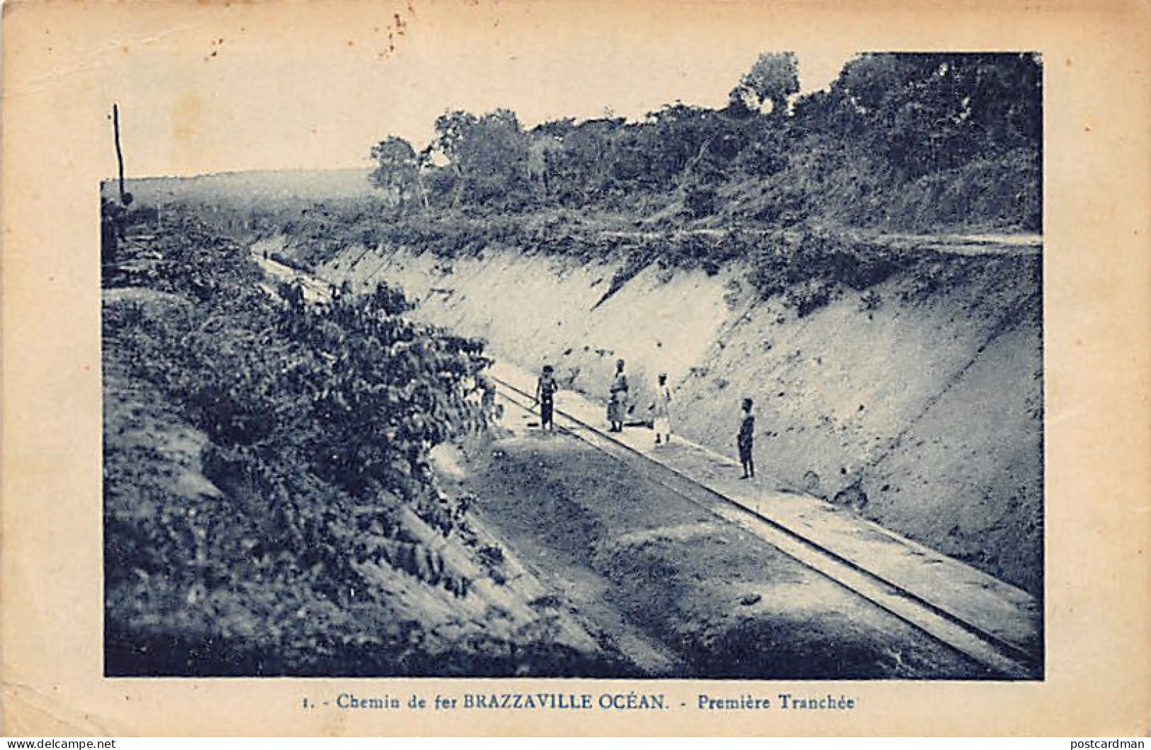 Congo Brazzaville - Chemin de fer Congo-Océan - Première tranchée - Ed. inconnu