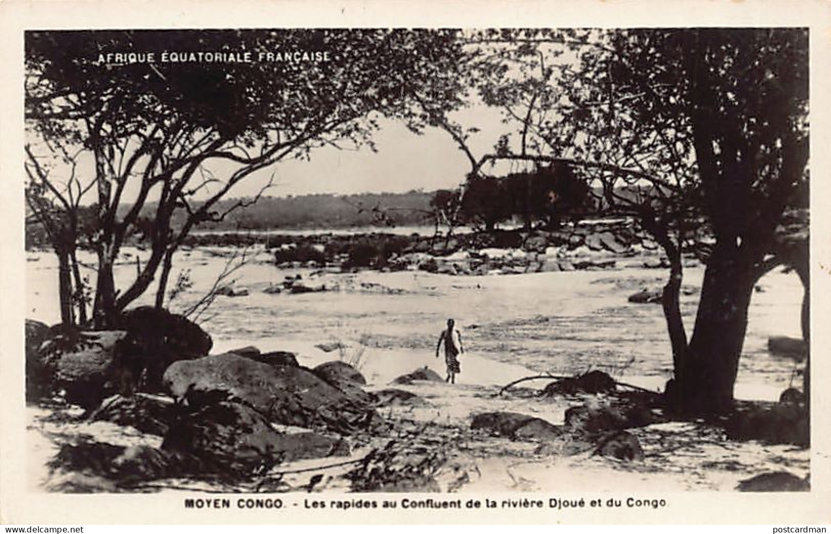 Congo Brazzaville - Les rapides au confluent de la rivière Djoué et du fleuve Congo - Ed. inconnu