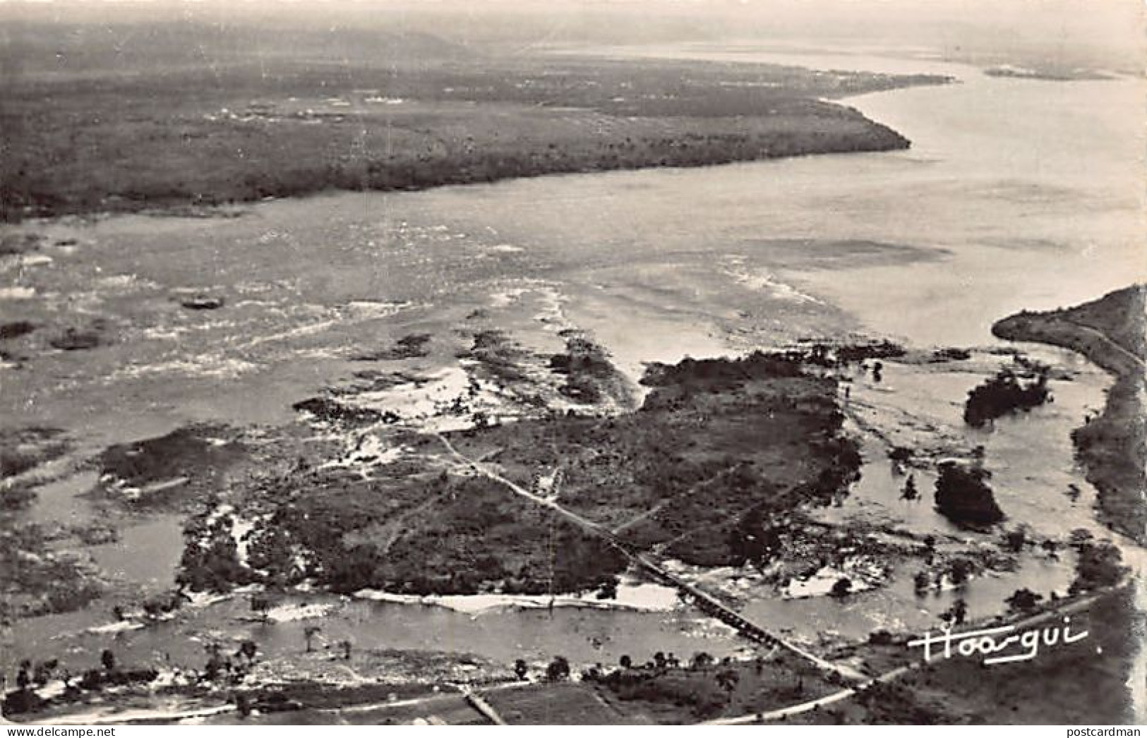 Congo - BRAZZAVILLE - Les rapides du fleuve Congo - Vue aérienne - Ed. Librairie Au Messager 135