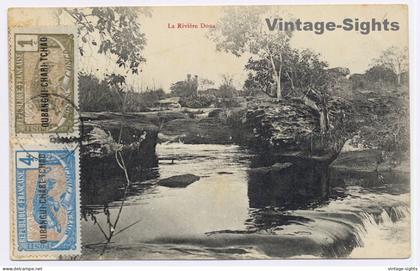 Congo Francaise: La Rivière Doua (Vintage PC 1921)