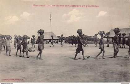 Congo Brazzaville - Des Saras (du Tchad) malfaiteurs en pénitence - Chemin de fer Congo-Océan - Ed. Révérend-Père Marich