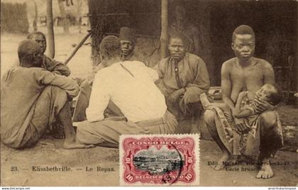 CPA Lubumbashi Elisabethville DR Kongo Zaire, Einheimische, Frau mit Kind