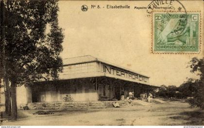 CPA Lubumbashi Elisabethville DR Kongo Zaire, Magasins Intertropical
