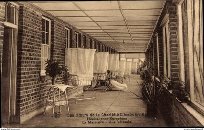 CPA Lubumbashi Elisabethville RD Kongo Zaire, Krankenhaus, Maternite