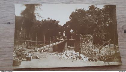AFRICA. CONGO. PONT CONSTRUCTION. CONSTRUCCION PUENTE. RPPC 1920 - 1930