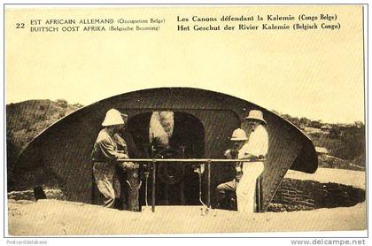 Est Africain Allemand (Occupation Belge) - Les Canons défendant la Kalemie (Congo Belge) - Het Geschut der Rivier Kalem