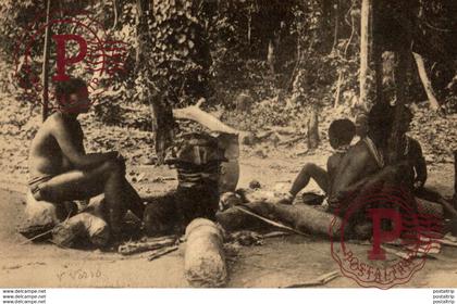 HET KOOKEN DER KWANGA BIJ DE BALESA   CONGO