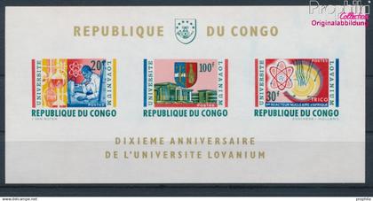 Kongo (Kinshasa) Block3 (kompl.Ausg.) postfrisch 1964 Lovanium-Universität Leopoldville (10285388