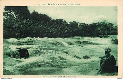 Carte Postale Ancienne - Congo Belge - Mission Dominicaine du Congo Belge - Rungu - Un rapide du Bomokandi - Animée - Ca