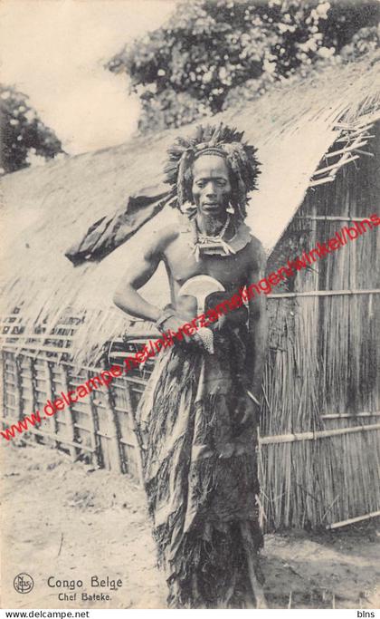 Chef Bateke - Congo Belge Belgisch Kongo
