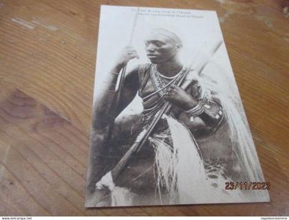 Congo Belge, Belgisch Congo, Hoofd van koninklijk bloed uit Urundi