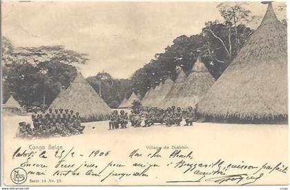 CPA Congo Belge Village de Djabhir