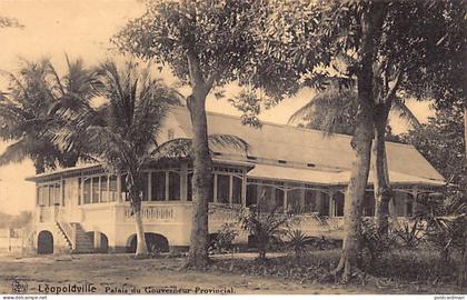 Congo Kinshasa - LÉOPOLDVILLE - Le palais du gouverneur provincial - Ed. Nels - Ern. Thill