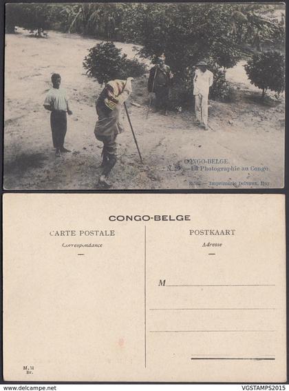Congo Belge 1910 - Carte postale Nr. 29 . La photographie au Congo   Ref. (DD)  DC0161