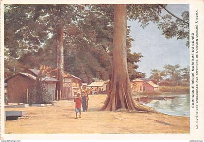 Congo Belge - La rivière des crocodiles aux environs de l'ancien marché de Boma - Ed. Compagnie Belge Maritime du Congo