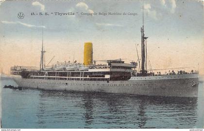 Congo Belge - S.S. Thysville - Compagnie Belge Maritime du Congo - Ed. L.V. 48