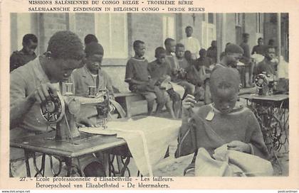 Congo Kinshasa - L'école professionnelle d'Élisabethville - Les tailleurs - Ed. Missions Salésiennes du Congo Belge