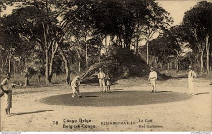 Entier postal CPA Lubumbashi Elisabethville DR Kongo Zaire, Golf