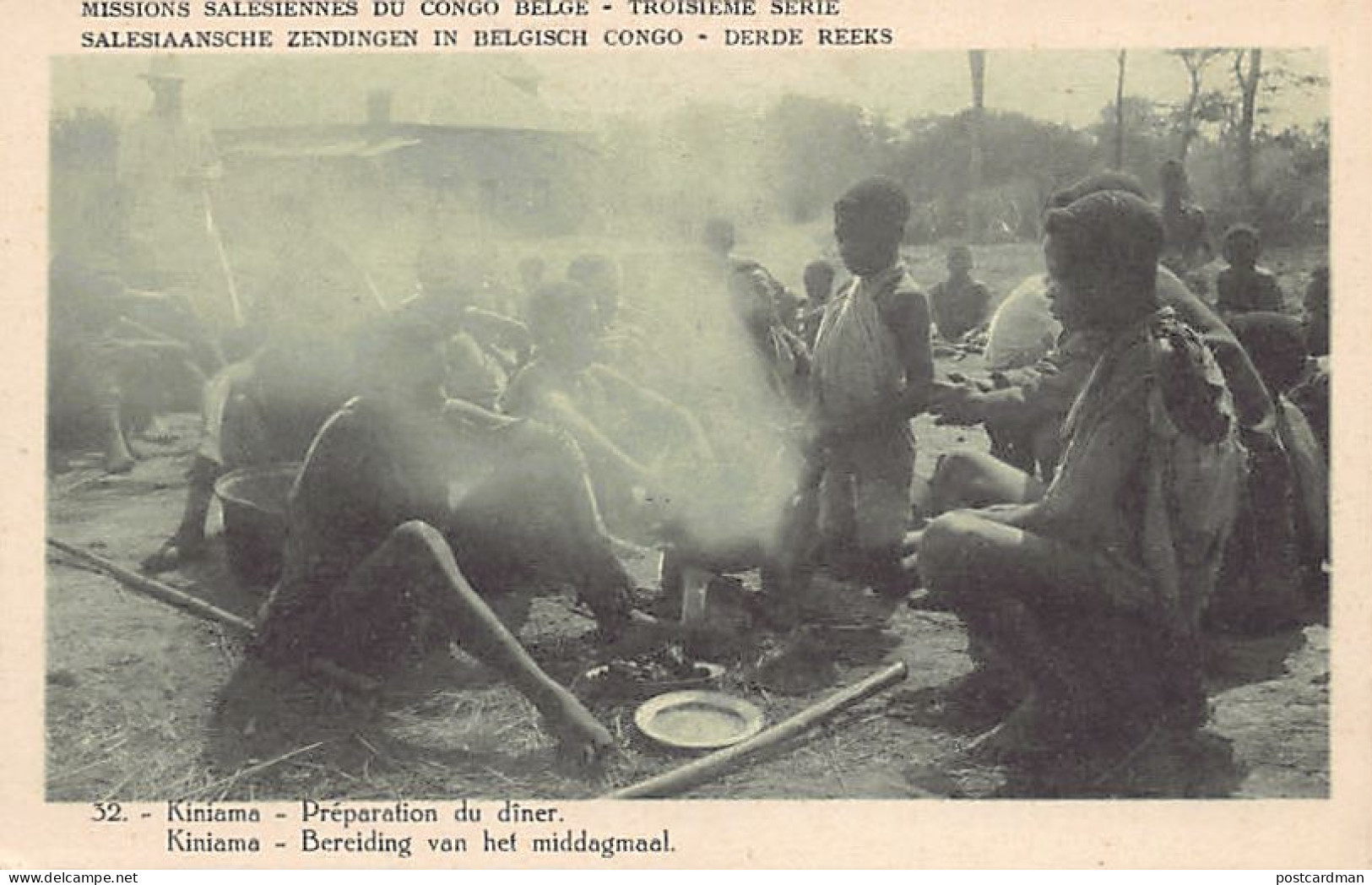 Congo Kinshasa - KINIAMA - La préparation du diner - Ed. Missions Salésiennes du Congo Belge