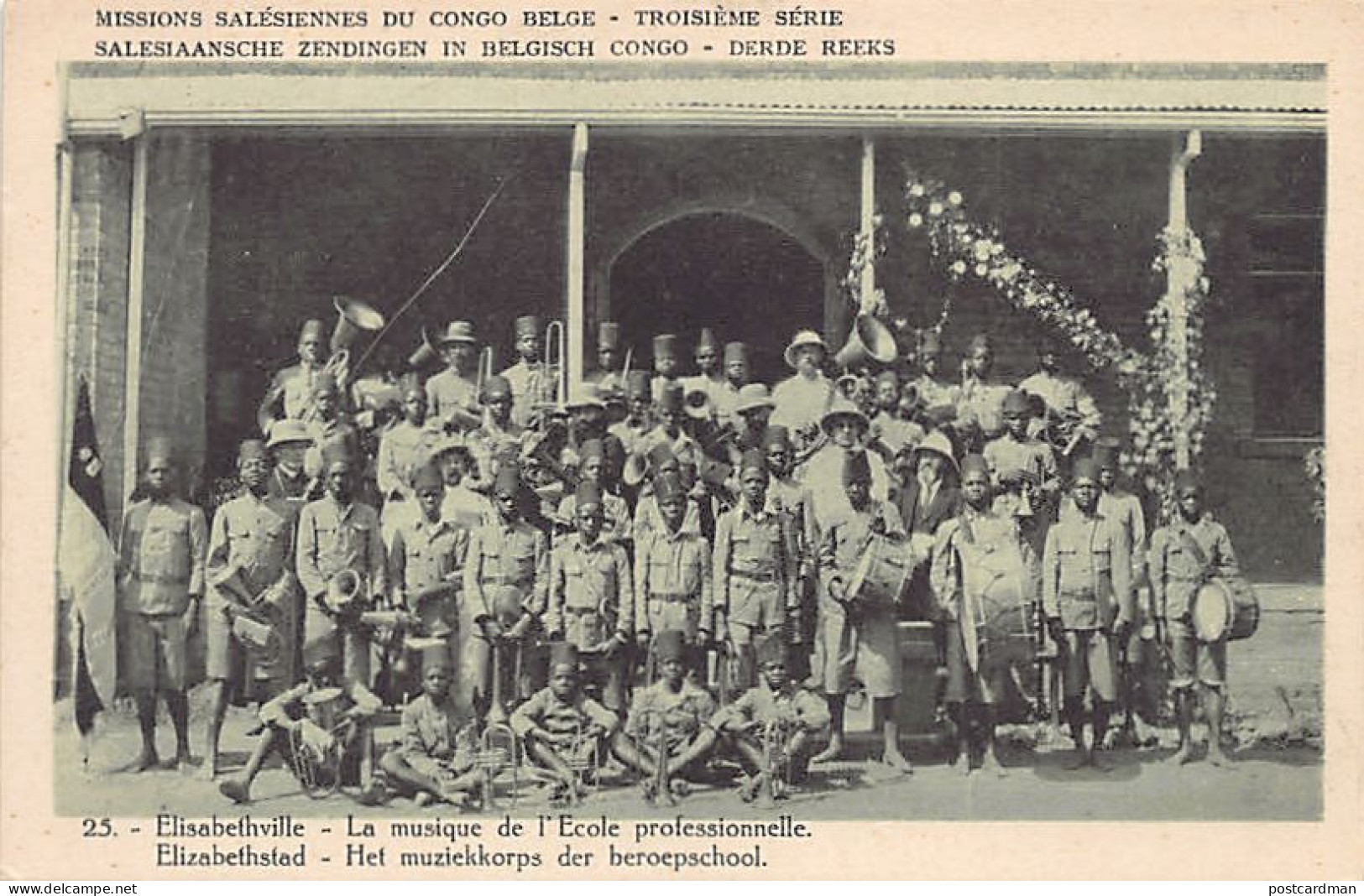 Congo Kinshasa - L'école professionnelle d'Élisabethville - La musique - Ed. Missions Salésiennes du Congo Belge