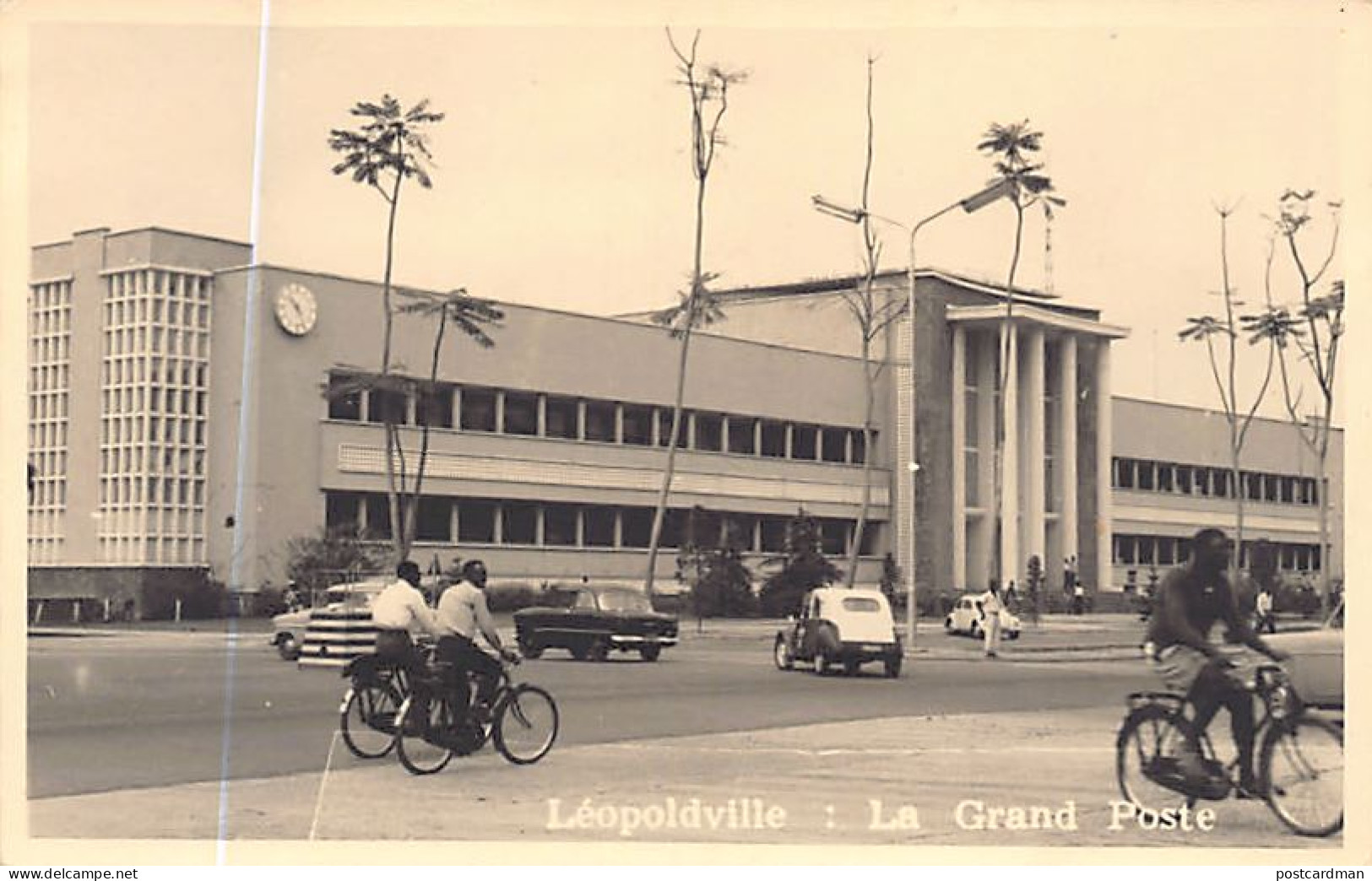 Congo Kinshasa - LÉOPOLDVILLE - La Grand Poste - CARTE PHOTO
