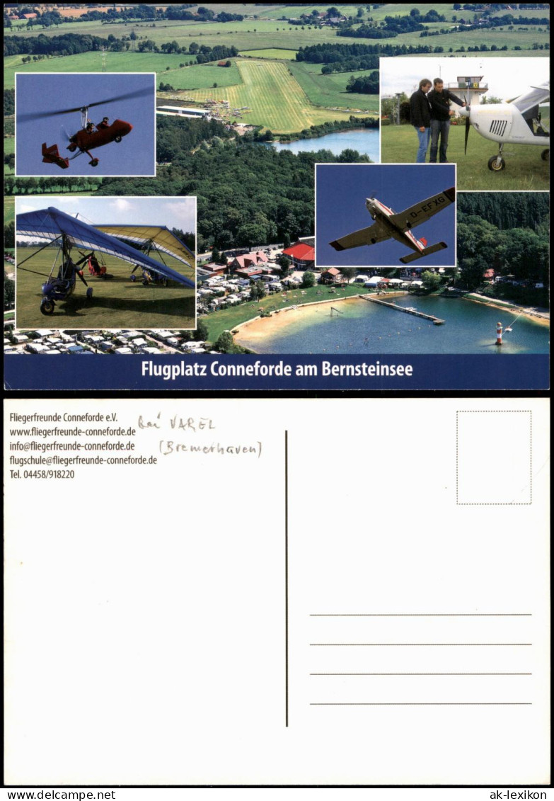 Conneforde-Wiefelstede Mehrbildkarte Flugplatz Conneforde am Bernsteinsee 2000