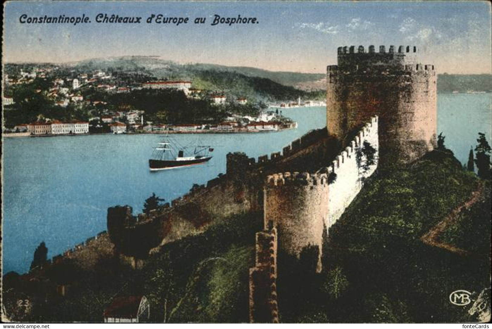 Constantinopel Istanbul Chateaux Europe au Bosphore