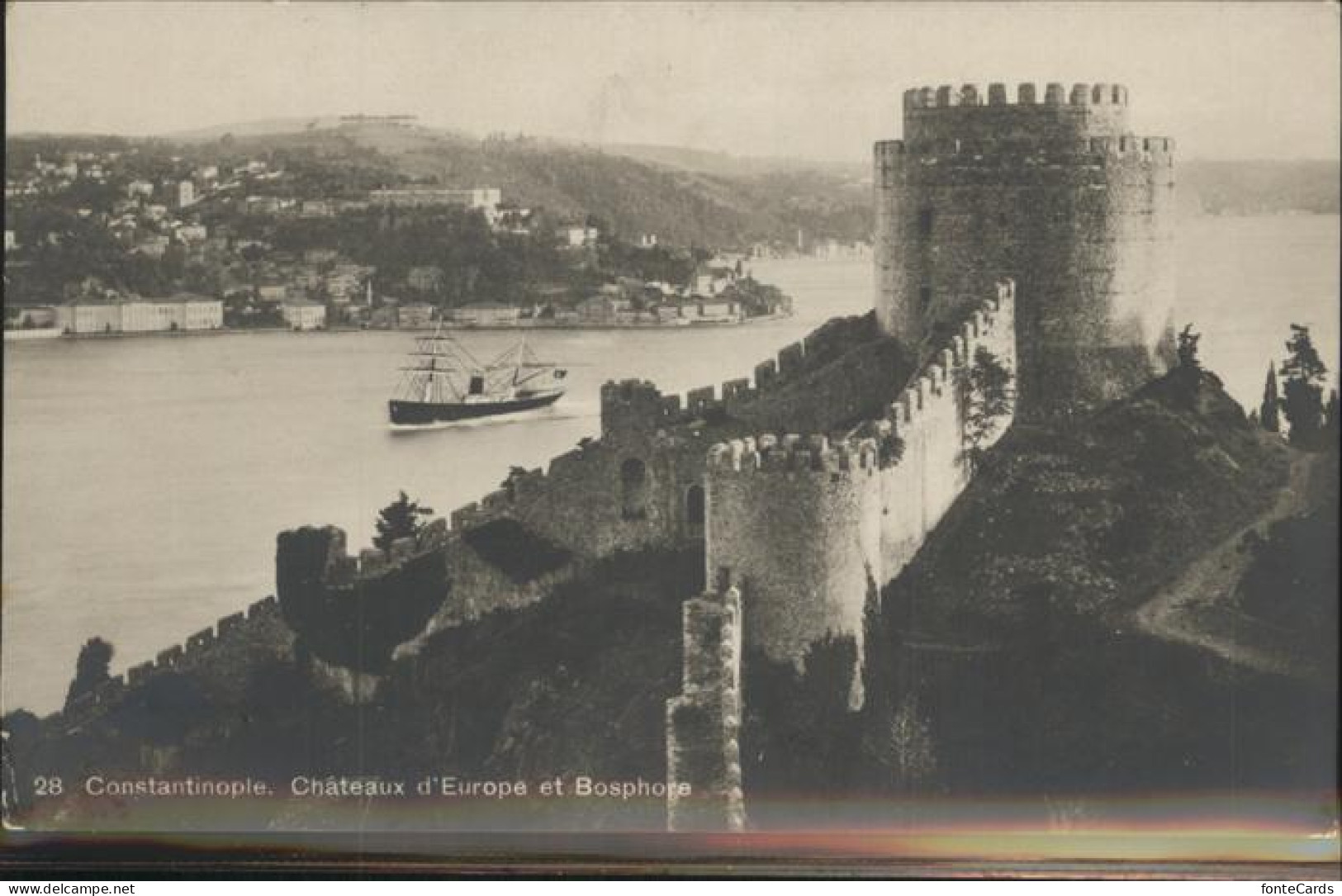 Constantinopel Istanbul Chateaux Europe Bosphore