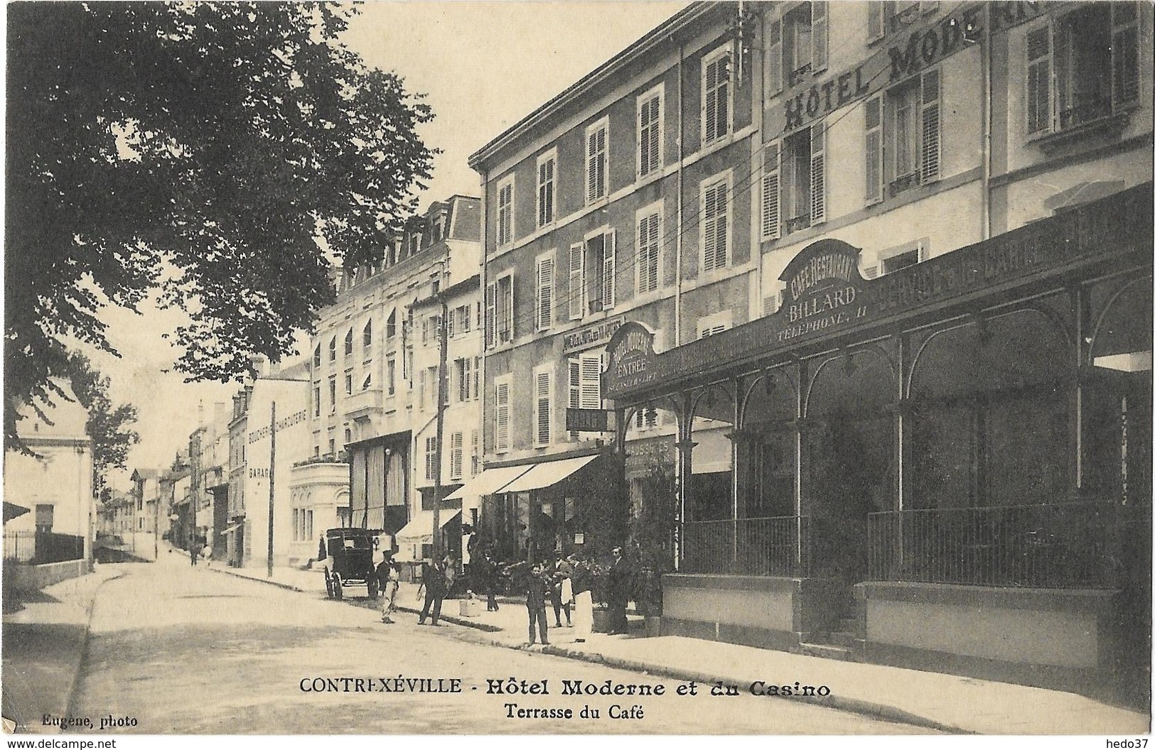 Contrexéville - Hôtel Moderne et du Casino - Terrasse du Café