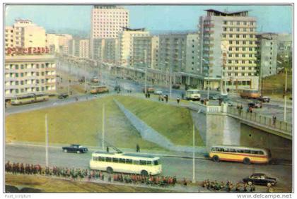 Asie - Corée du Nord Pyongyang part of Chollima street