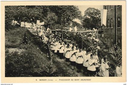 Corée du Nord - Wonsan - Procession du Saint Sacrement - Carte postale vierge non voyagée
