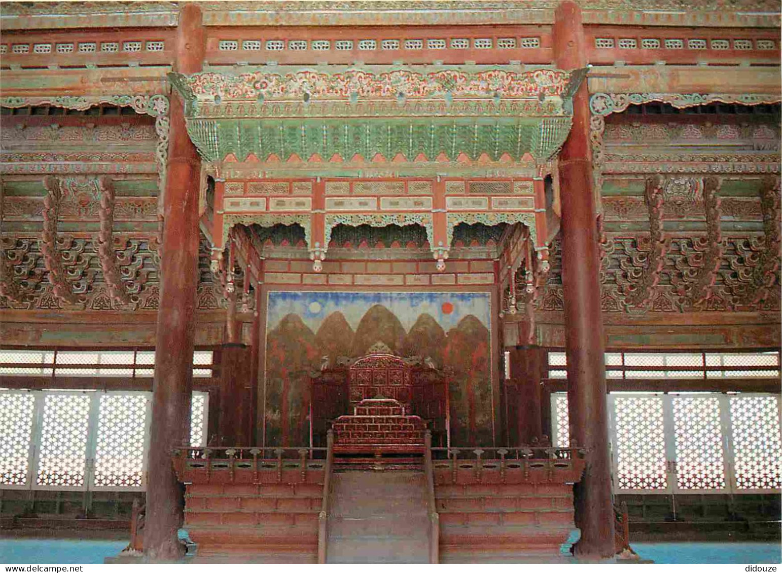 Corée du Sud - Séoul - The Thron in Kunjougjon at Kyogbokkung Palace - CPM - Voir Scans Recto-Verso