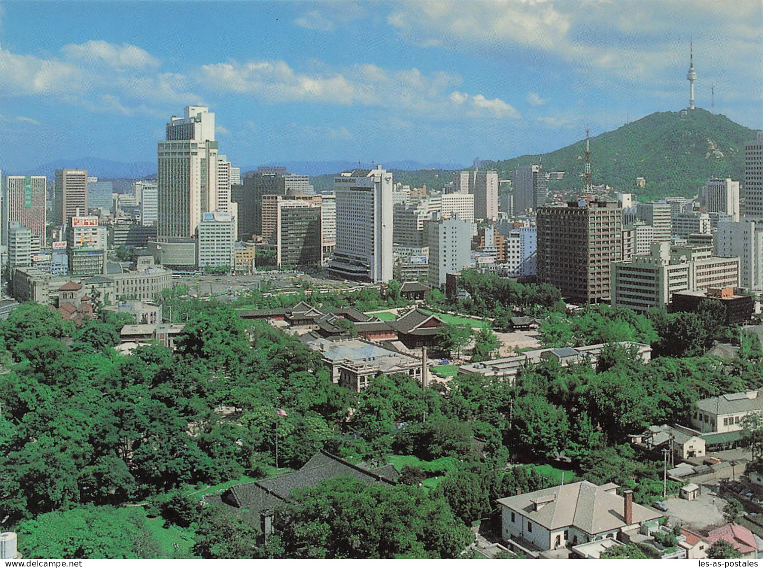 COREE DU SUD SEOUL VUE AERIENNE DU CENTRE VILLE