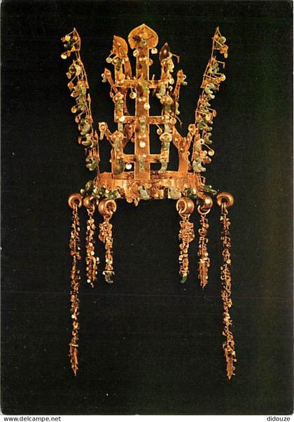 Carte Postale - Corée du Sud - Gold Crown with pendants - From Hwangnamdaichong Tomb North mound - Kyongju - Antiquité -