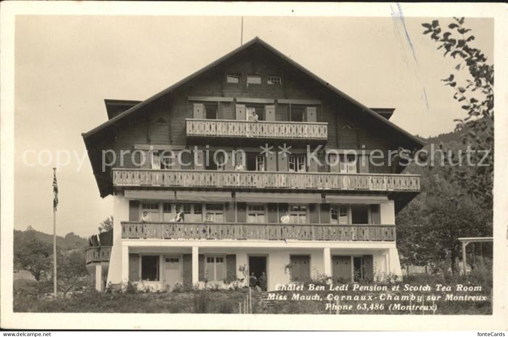 Cornaux Chalet Ben Ledi Pension et Scotch Tea Room